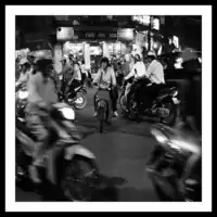 Vietnam  / Hanoi / Street crossing
