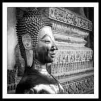Laos / Vientiane / Wat Praked / Buddha Statue