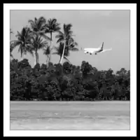 Kiribati / Tarawa / Fiji Airways landing at Bonriki International Airport