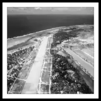 Kiribati / Tarawa / Bonriki Airport / Aerial view