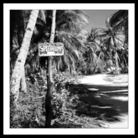Kiribati / Abemama / Road sign