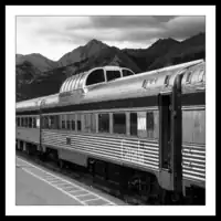 Canada / Alberta / Jasper Train Station / The Canadian - Skyline car
