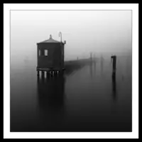Venice tide gauge in the fog / Fondamente Nove