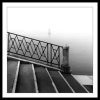 Ponte dei Mendicanti in the fog