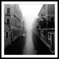 Canal in the fog
